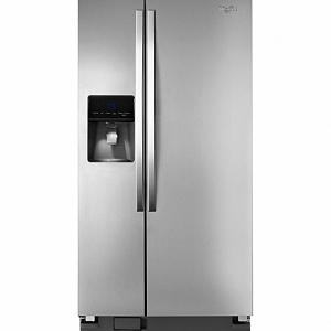 Whirlpool side by side 23 cu ft stainless steel with di...
